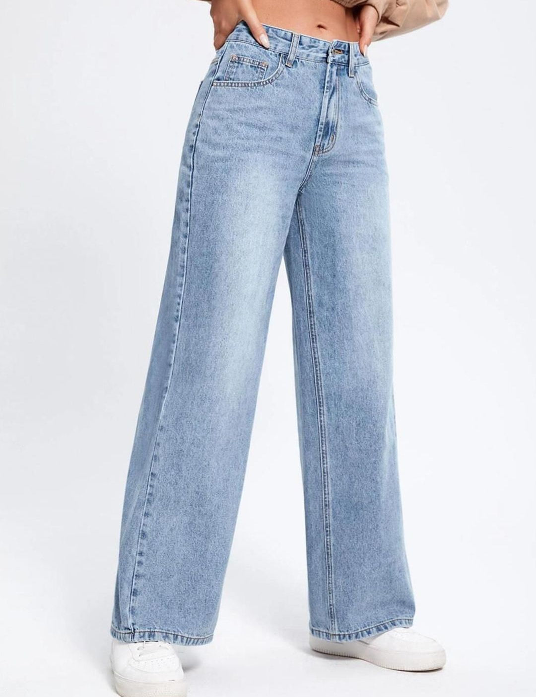 Kotty Women Straight Fit High-Rise Stretchable Jeans