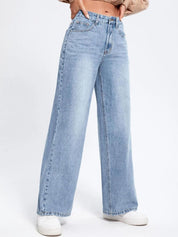 Kotty Women Straight Fit High-Rise Stretchable Jeans