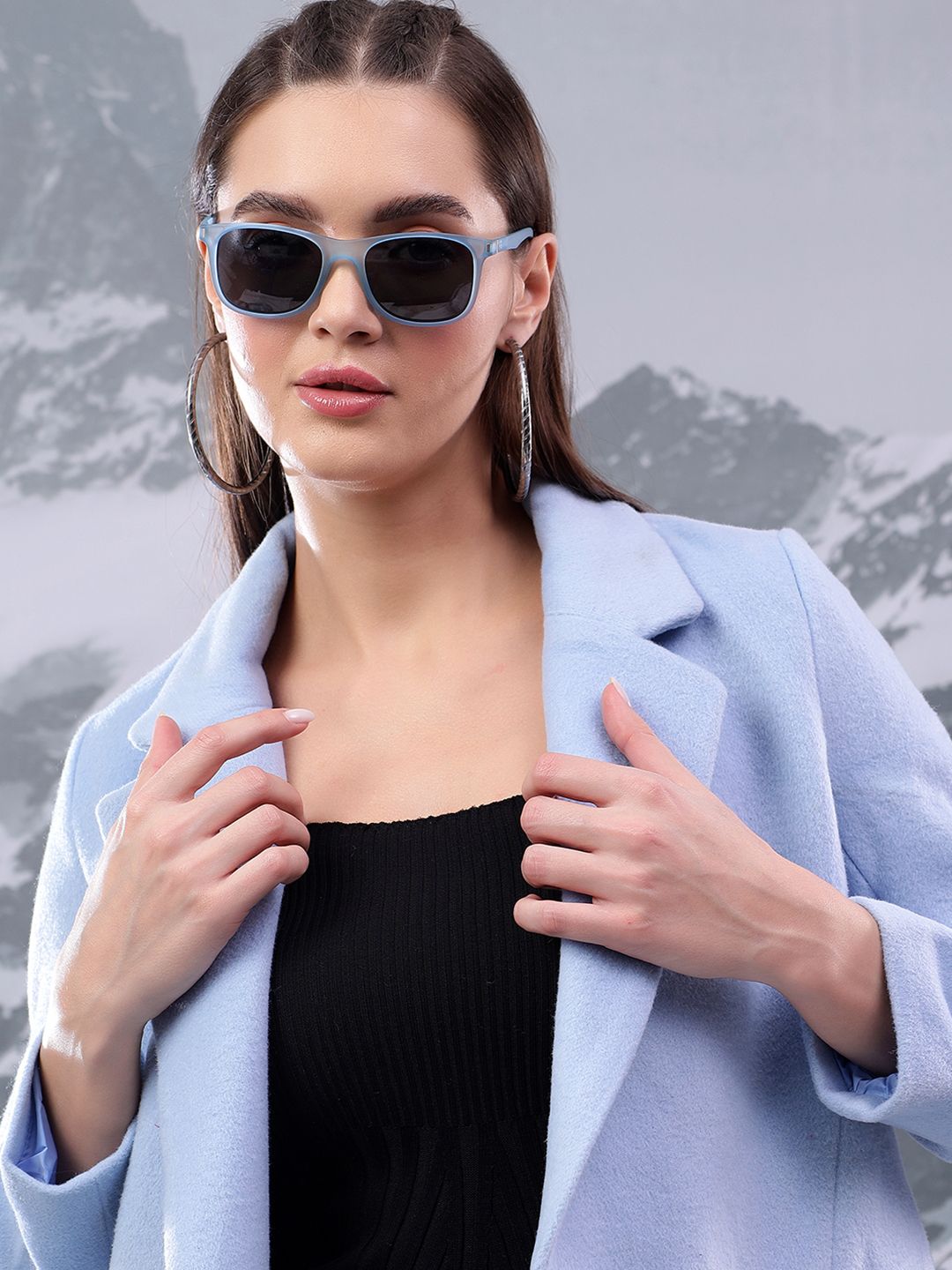 Kotty Women Notched Lapel Cotton Single-Breasted Overcoat