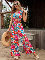 Kotty Floral Printed Top With Trouser 