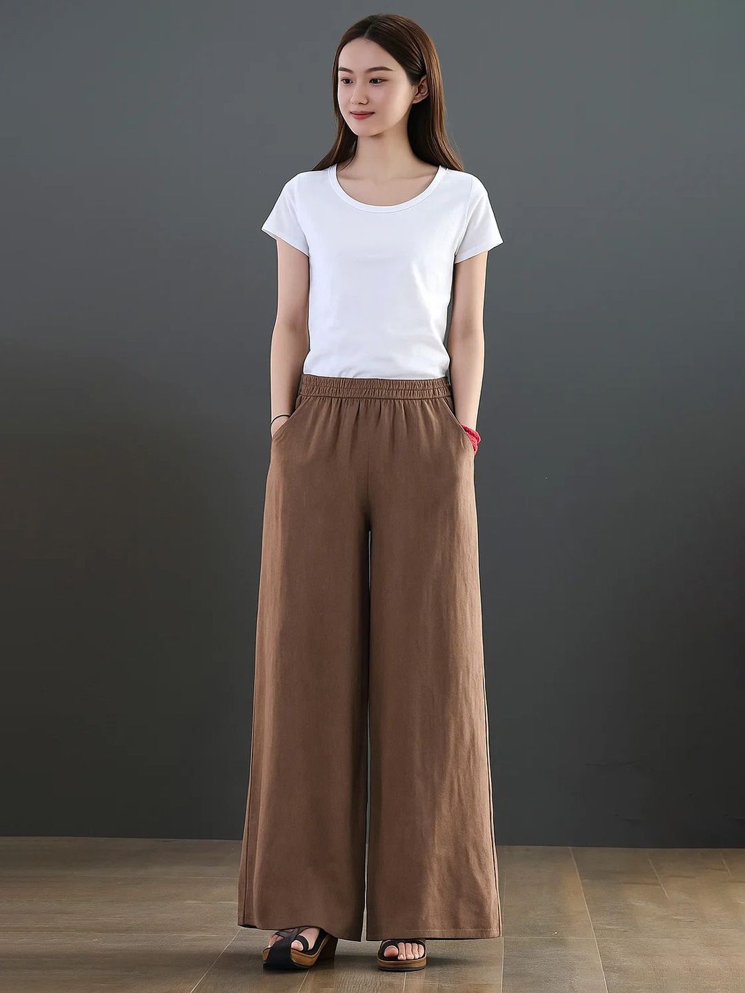 Kotty Women Loose Fit High-Rise RegularTrousers