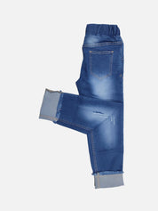 Kotty Boys Jean Jogger Low Distress Light Fade Stretchable Cotton Jeans