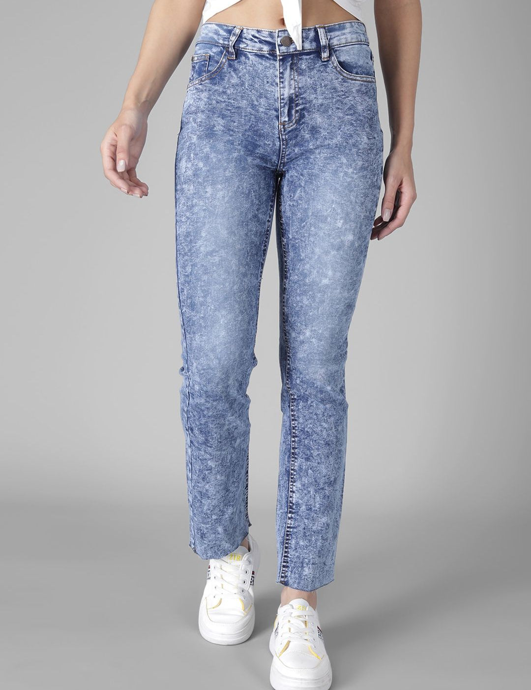 Kotty Women Blue Skinny Fit High-Rise Clean Look Jeans