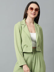 KOTTY BIZwear Basics Double Breasted Crop Blazer