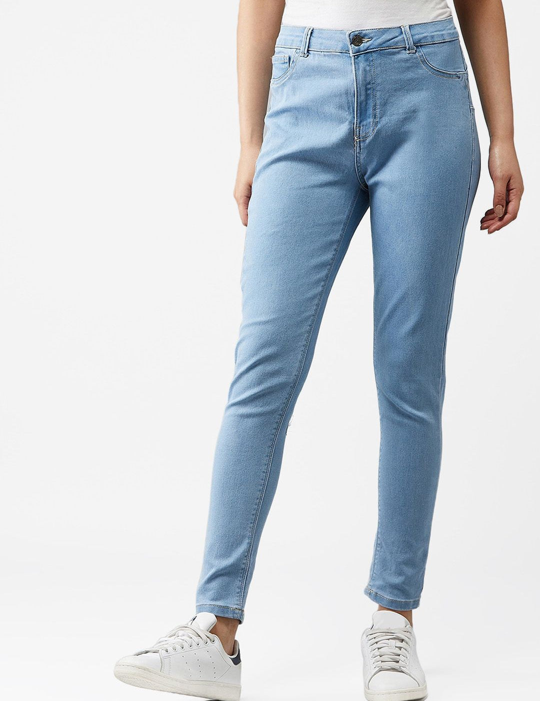 Kotty Women Blue Skinny Fit High-Rise Clean Look Jeans