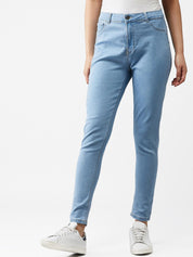Kotty Women Blue Skinny Fit High-Rise Clean Look Jeans