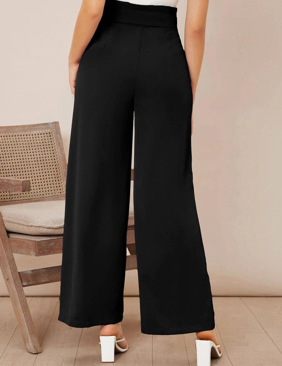 KOTTY BIZwear Pack Of 2 Women Relaxed Straight Fit High-Rise Pleated Trousers