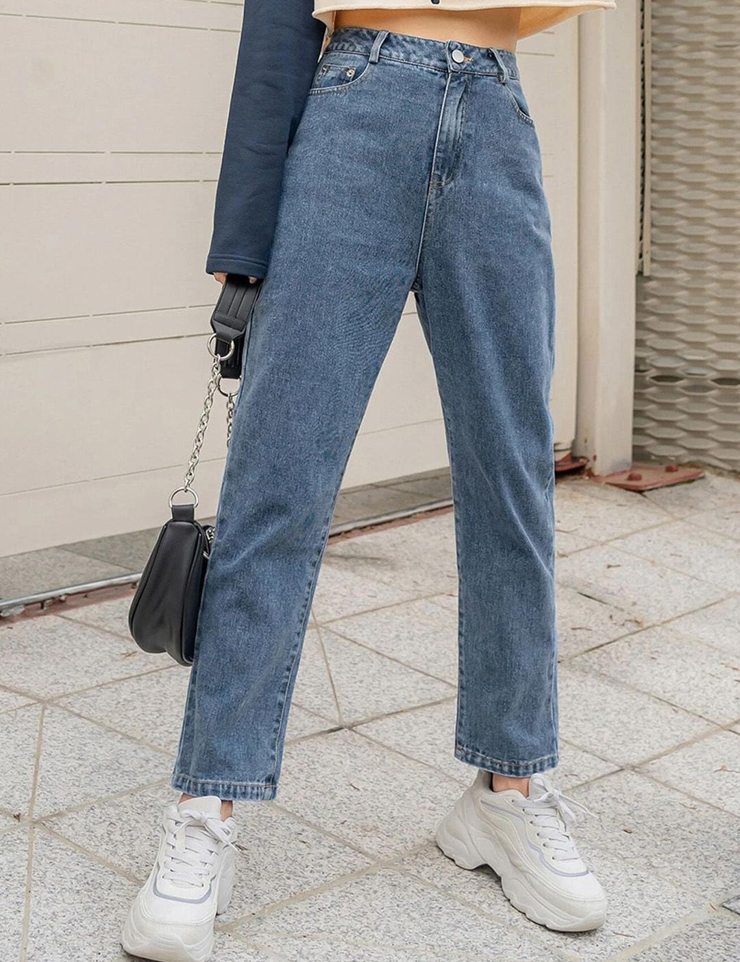 Kotty Women Jean Regular Fit High-Rise Heavy Fade Jeans