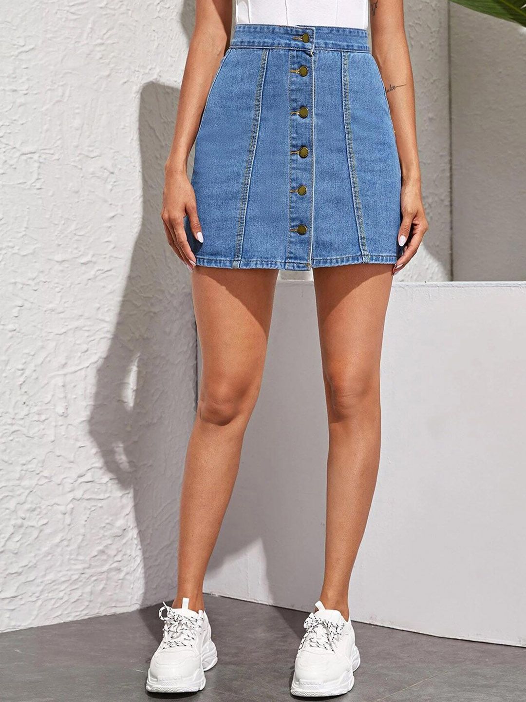Kotty Straight Mini Denim Skirt