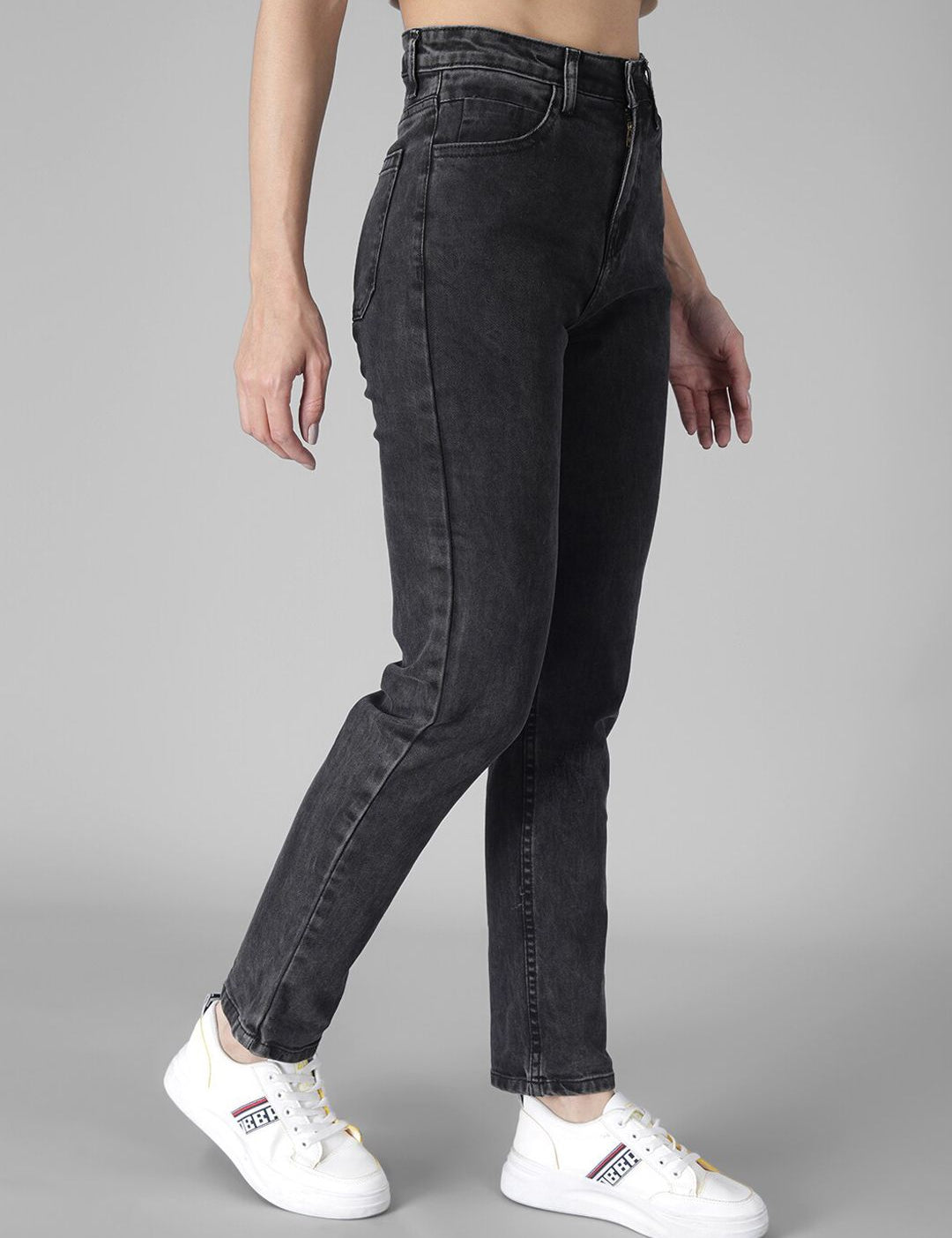 Kotty Women Black Skinny Fit High-Rise Clean Look Jeans