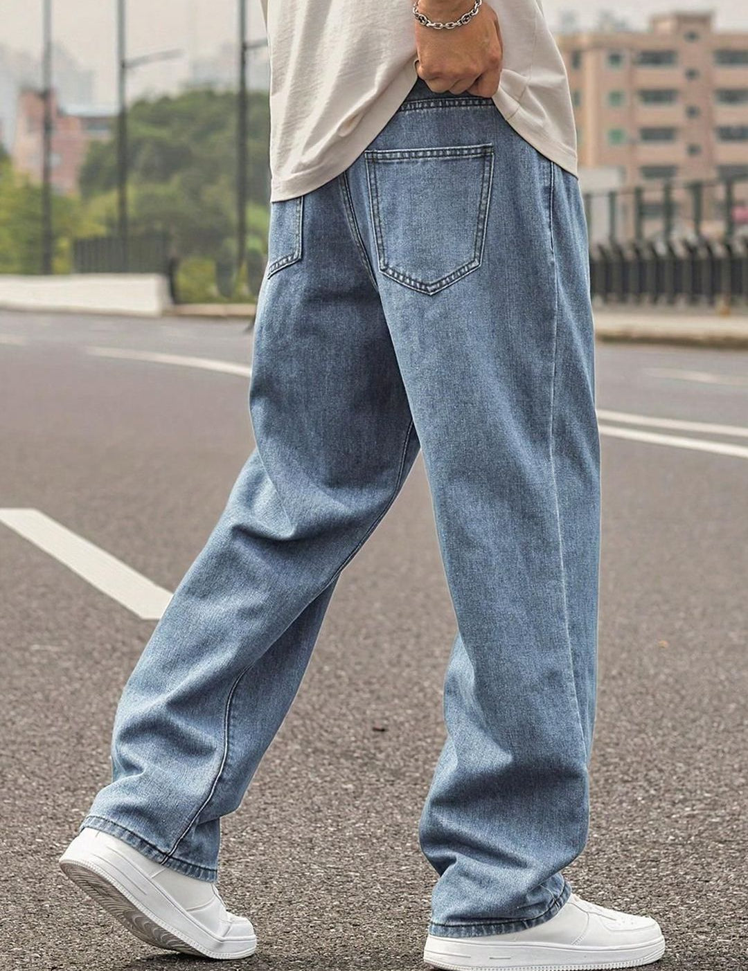 Kotty Men Cotton Straight Fit Stretchable Jeans