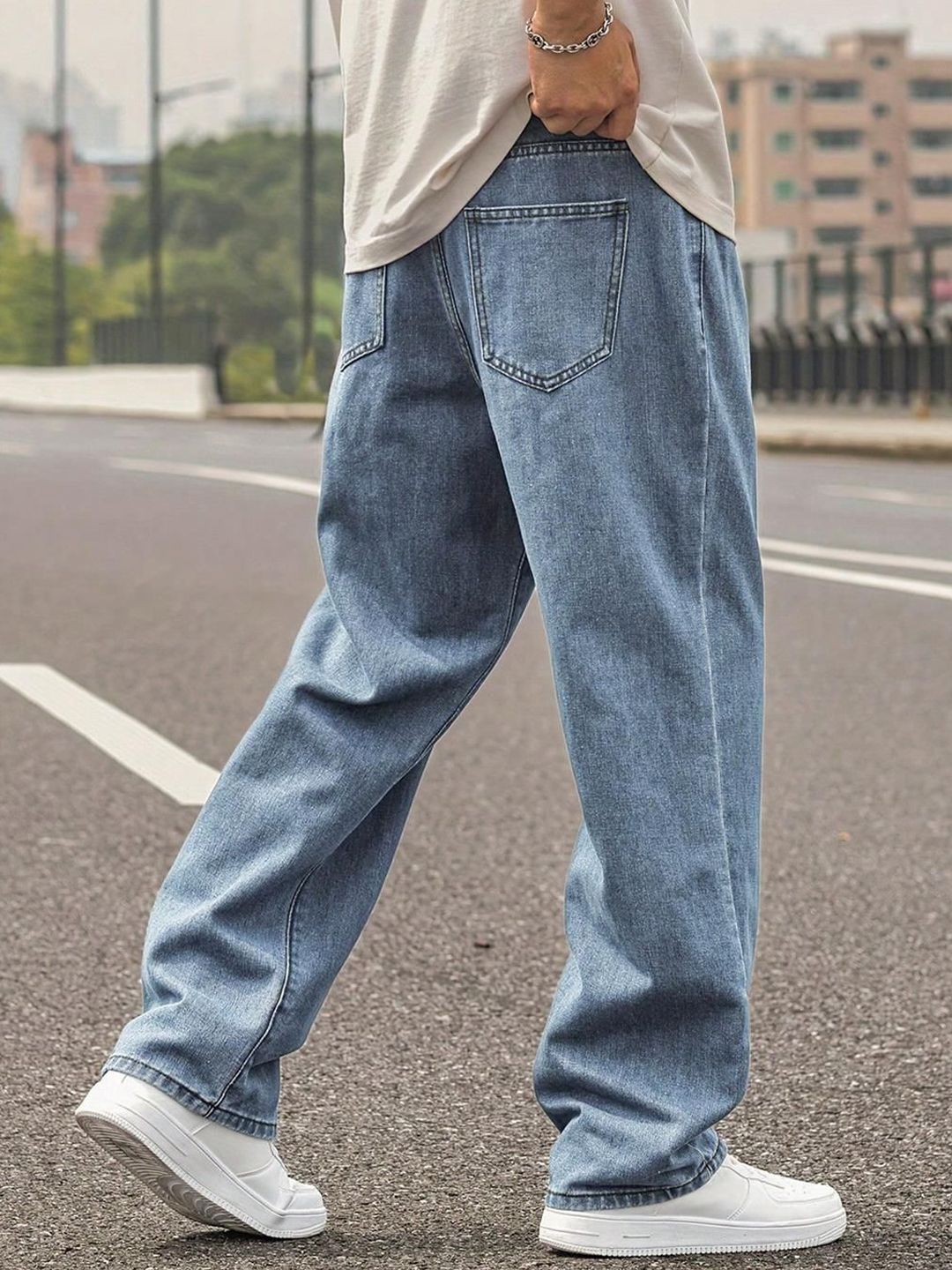 Kotty Men Cotton Straight Fit Stretchable Jeans