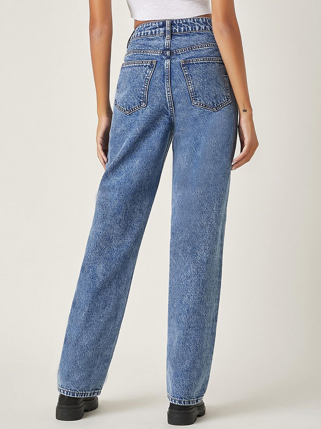 Kotty Women Pack Of 2 Straight Fit High-Rise Stretchable Jeans