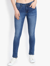 Kotty Women Blue Skinny Fit High-Rise Clean Look Jeans