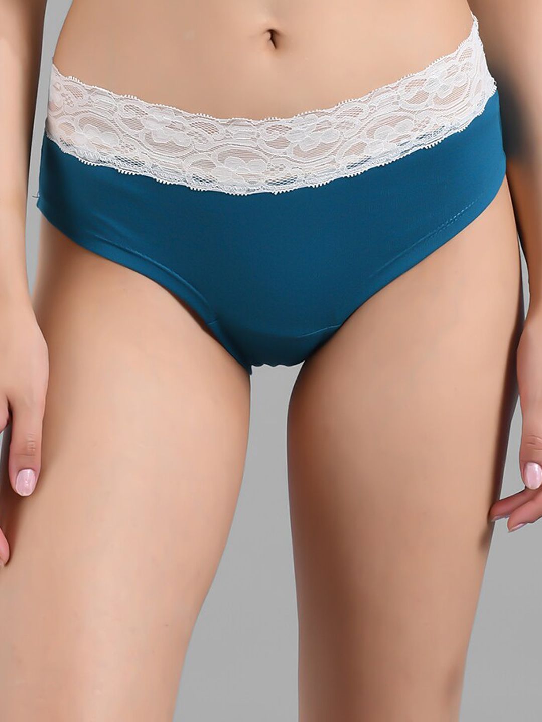 Kotty Women Blue Solid Hipster Briefs KTTWOMENSPANTY15