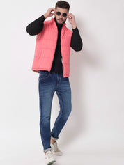 Kotty Men Pink Outdoor Puffer Jacket