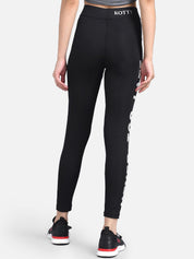 Kotty Women Black & White Printed Tights