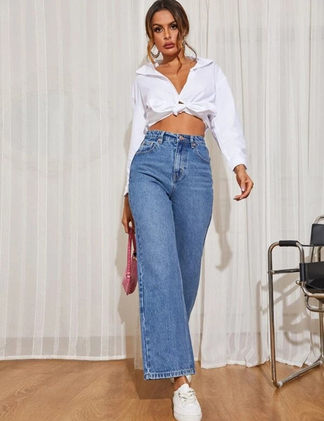 Kotty Women Blue Flared High-Rise Jeans