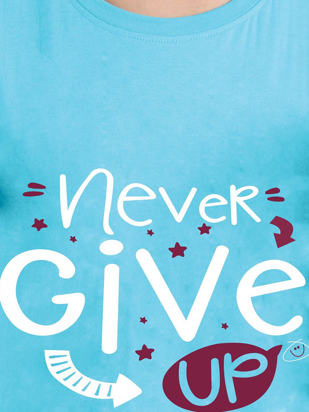 Kotty Typography Printed Round Neck T-shirt