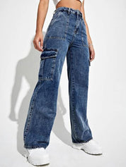 Kotty Women Blue Jean Straight Fit High-Rise Stretchable Jeans