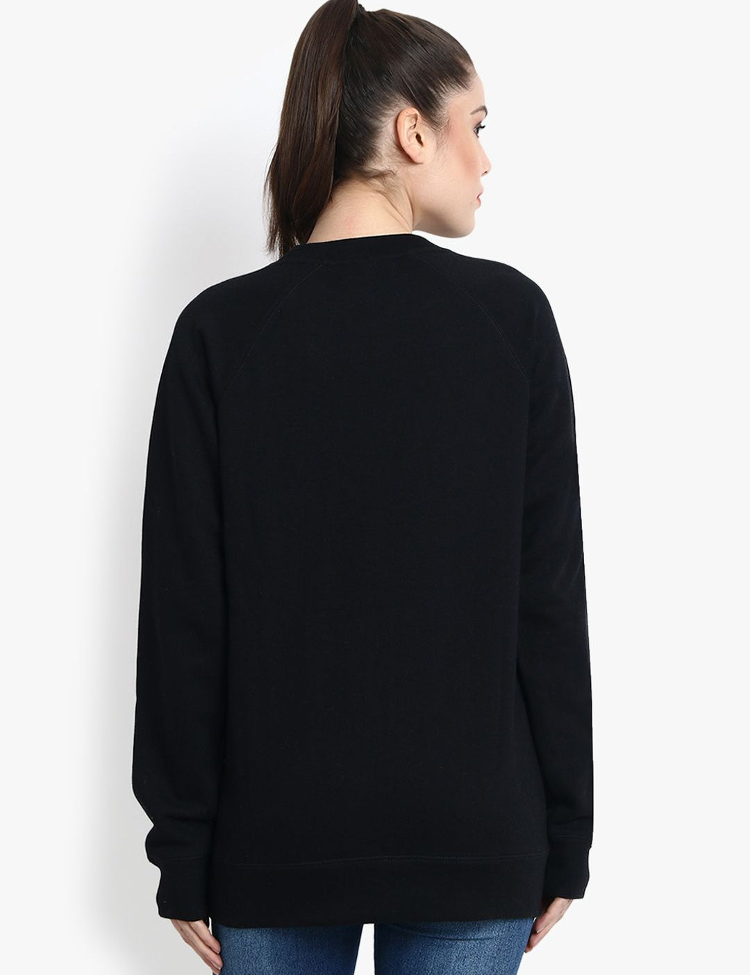 Kotty Women Black Printed Sweatshirt