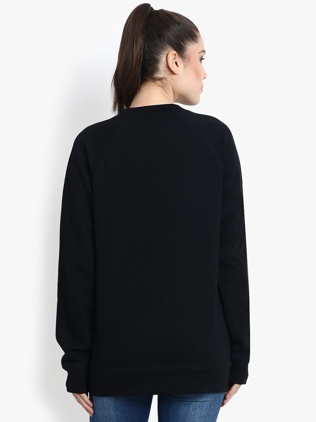 Kotty Women Black Printed Sweatshirt