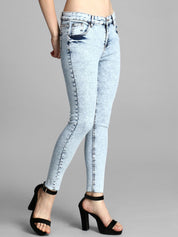 Kotty Women Blue Skinny Fit High-Rise Clean Look Jeans
