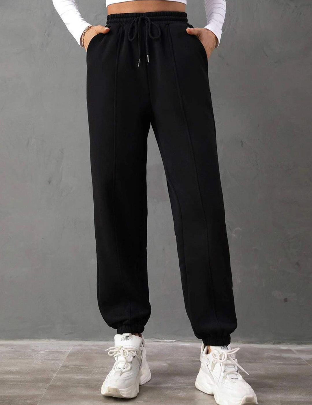 Kotty Women Mid Rise Cotton Joggers