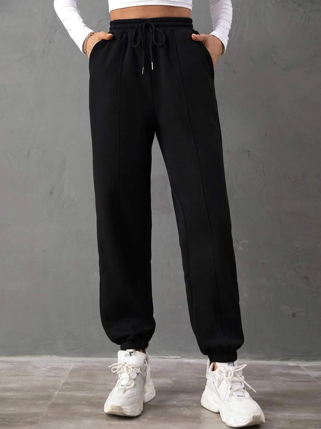 Kotty Women Mid Rise Cotton Joggers