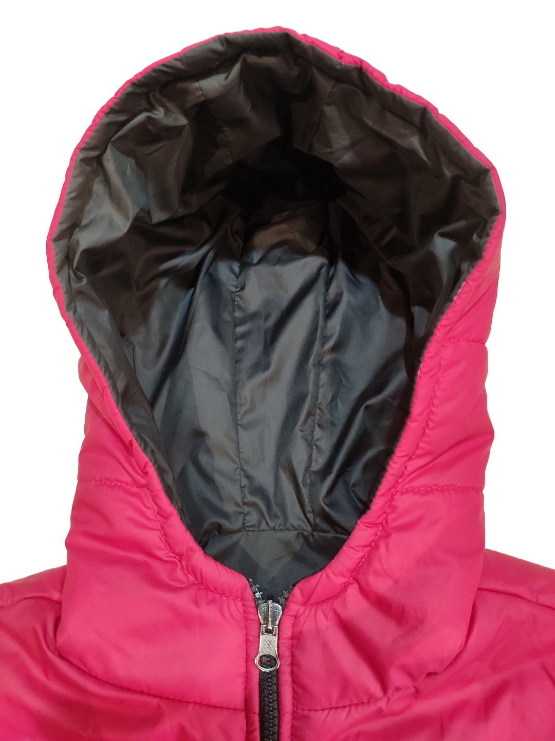 Kotty Boys Pink Black Reversible Puffer Jacket