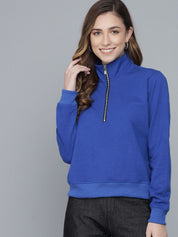 Kotty Mock Collar Fleece Sweatshirt