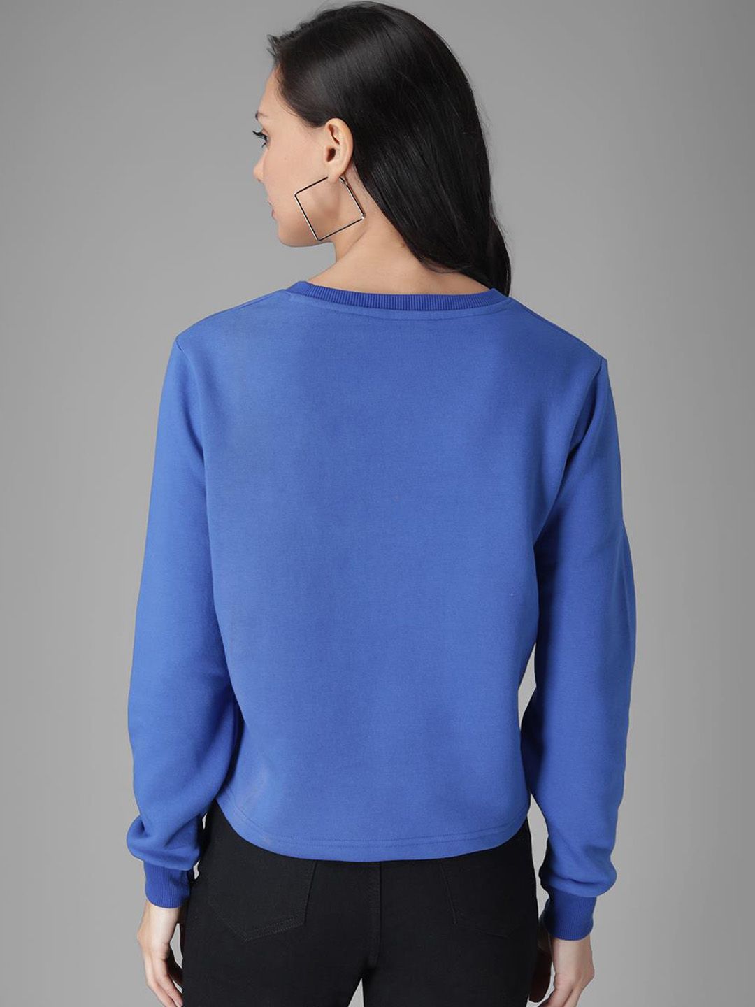 Kotty Women Blue Printed Sweatshirt
