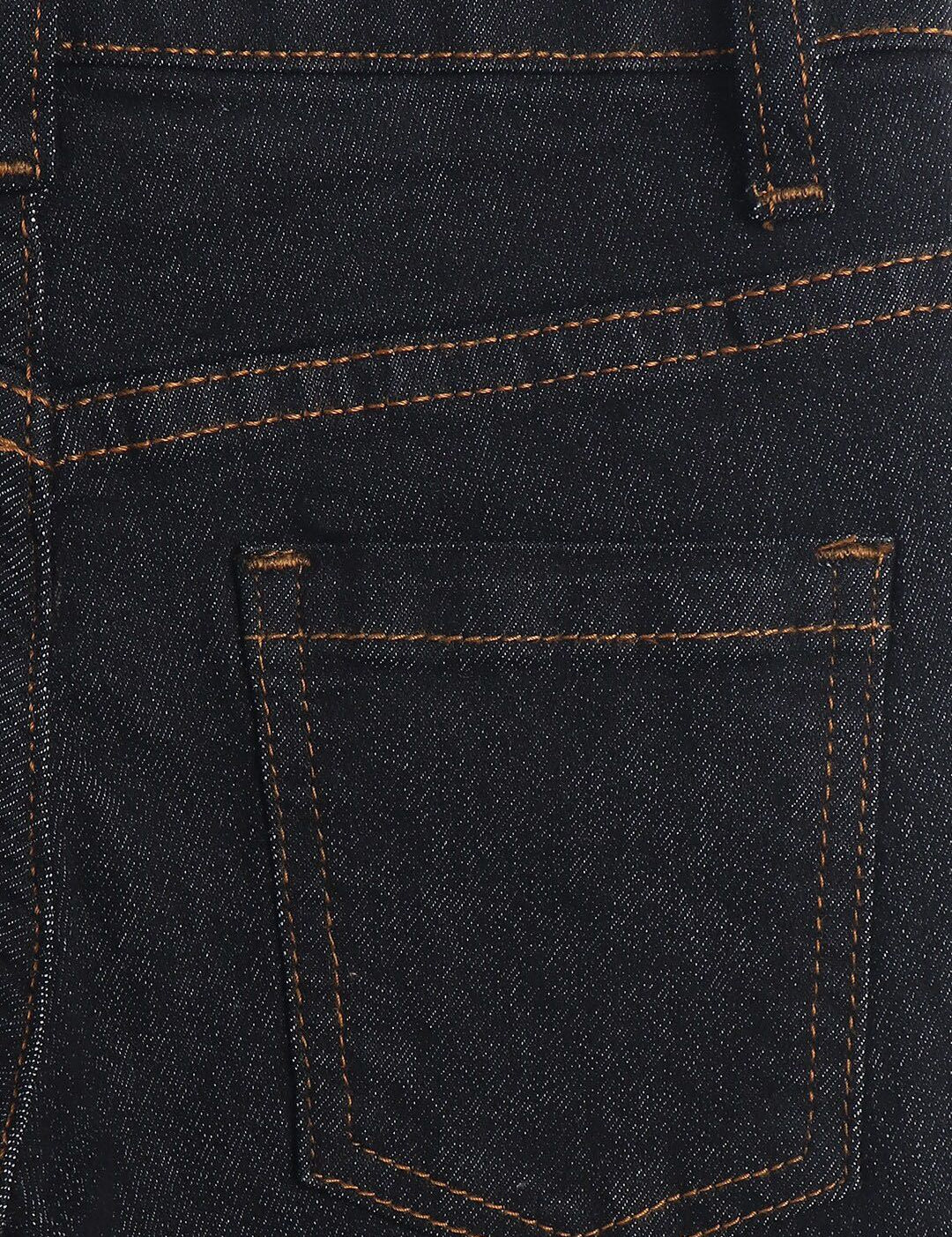 Kotty Girls Black Jean Frayed Hem Jeans