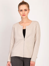 Kotty Women Pink Self Design Open Front Jacket