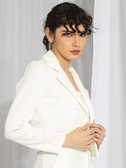 KOTTY BIZwear Basics Double Breasted Crop Blazer