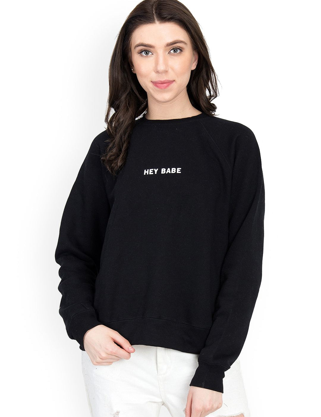 Kotty Women Black Printed Sweatshirt