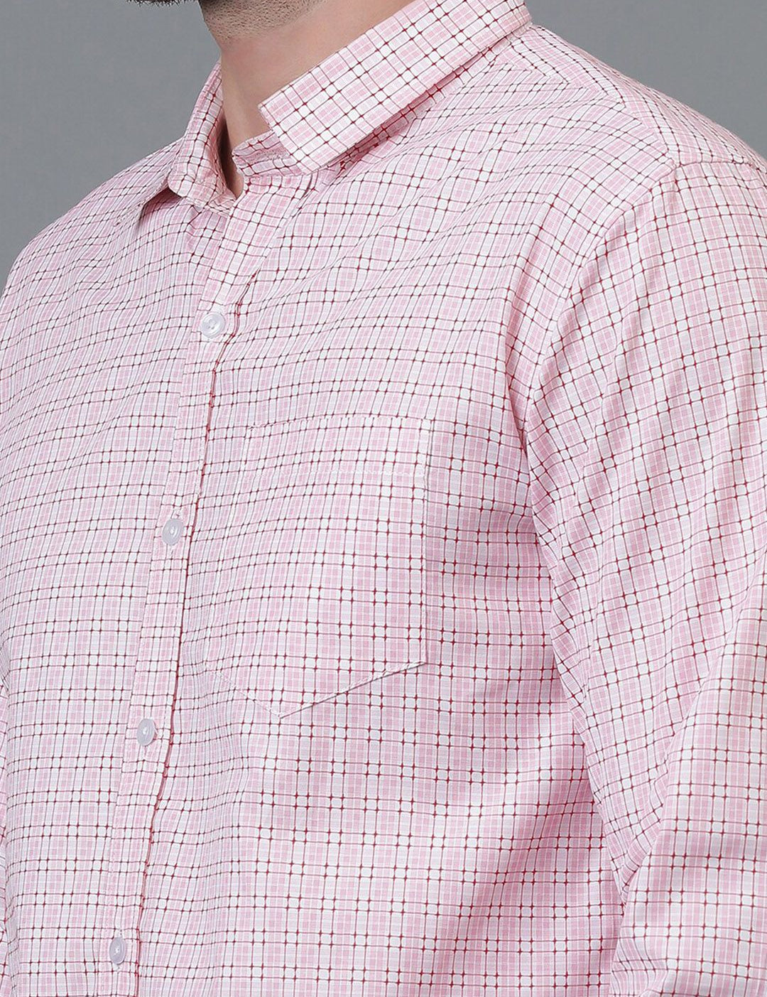 Kotty New Checked Spread Collar Shirt