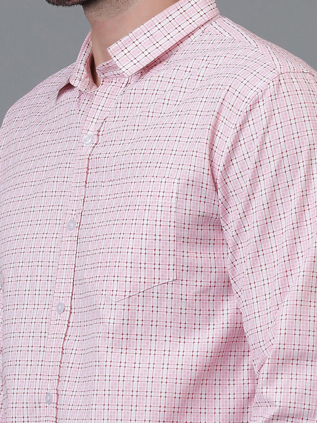 Kotty New Checked Spread Collar Shirt