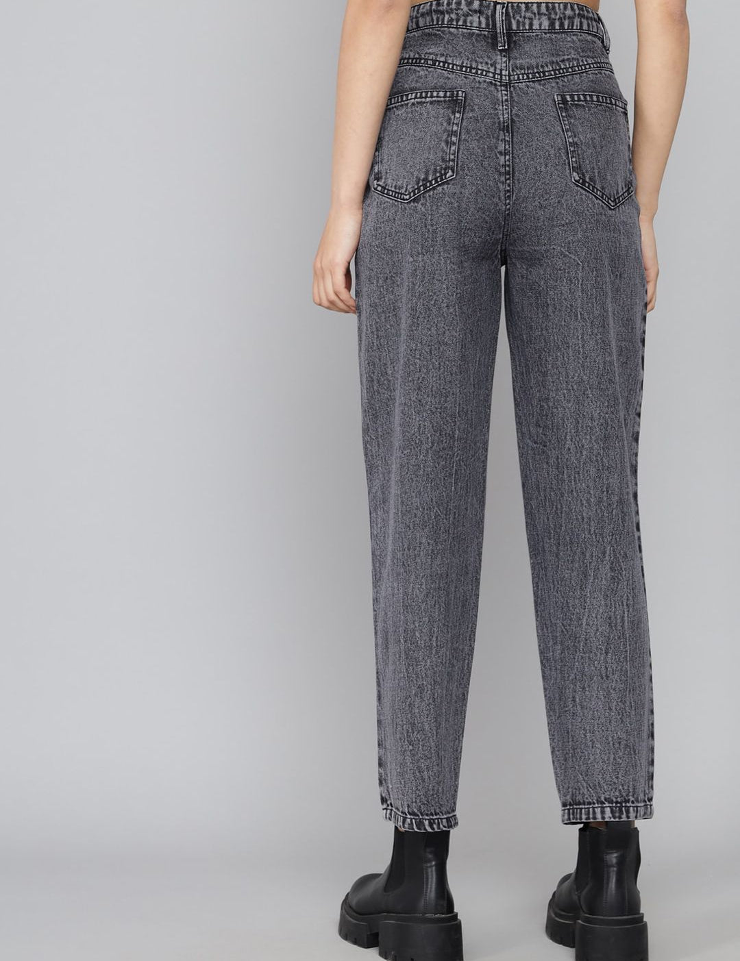 Kotty Women Black High-Rise Light Fade Jeans