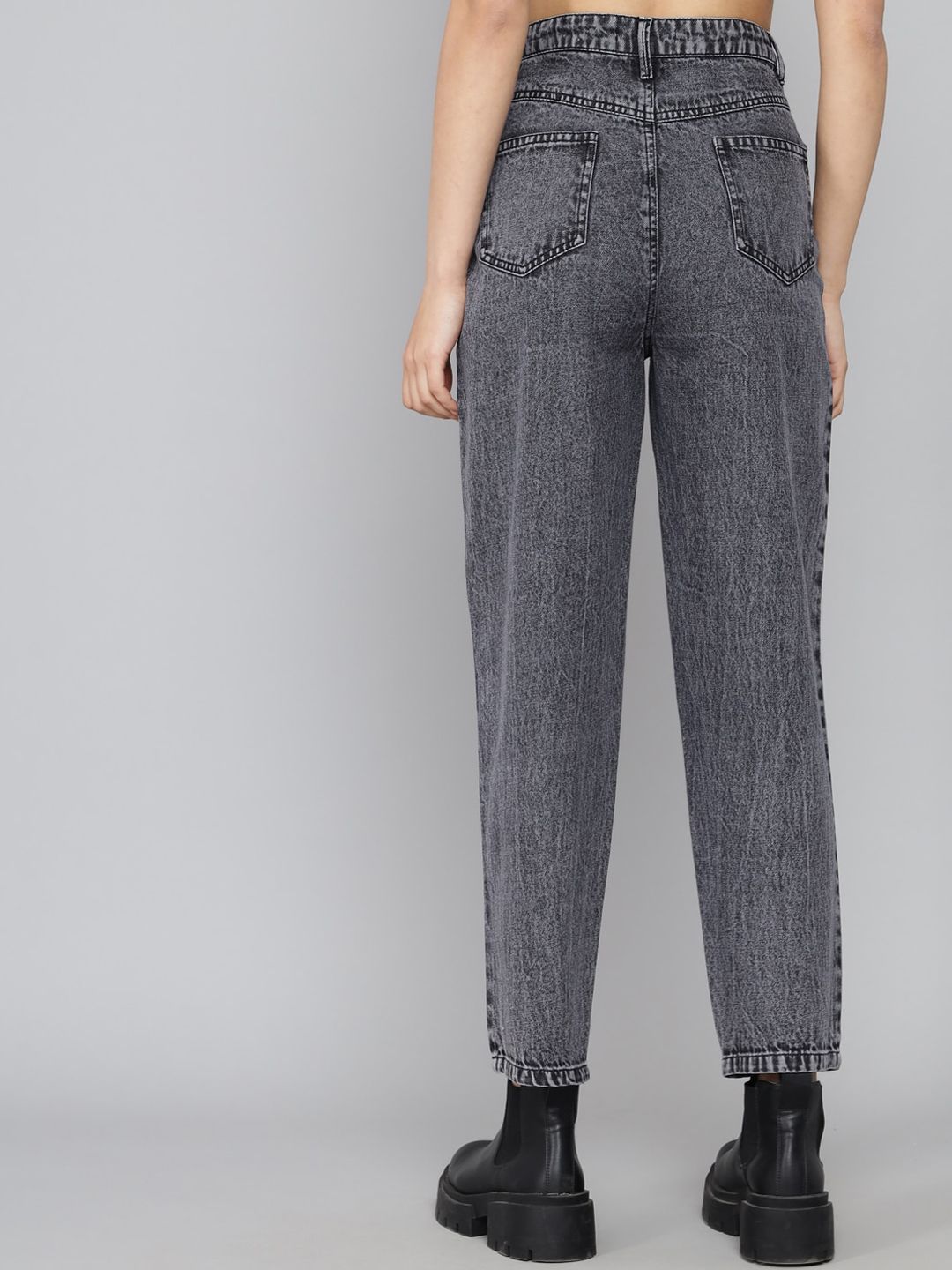 Kotty Women Black High-Rise Light Fade Jeans