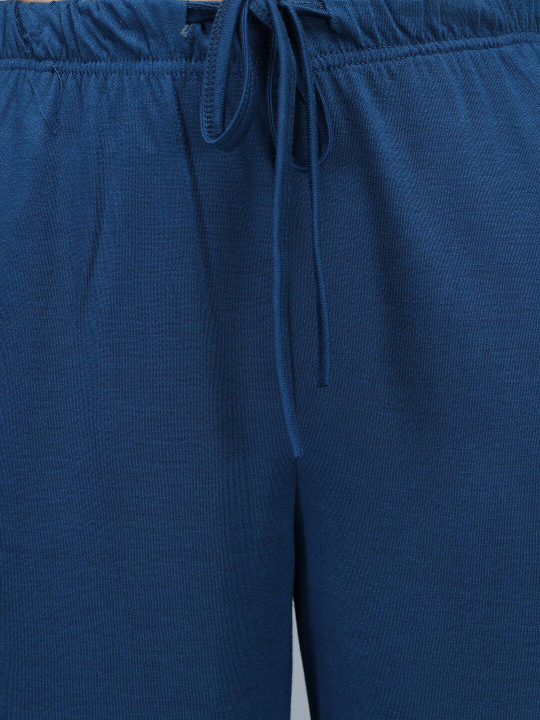 Kotty Women Blue Loose Fit High-Rise Parallel Trousers