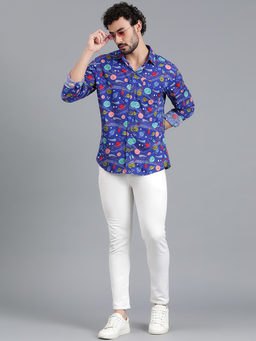 Kotty New Relaxed Fit Abstract Printed Casual Shirt