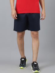 Kotty Men Blend Navy Mid-Rise Regular Shorts