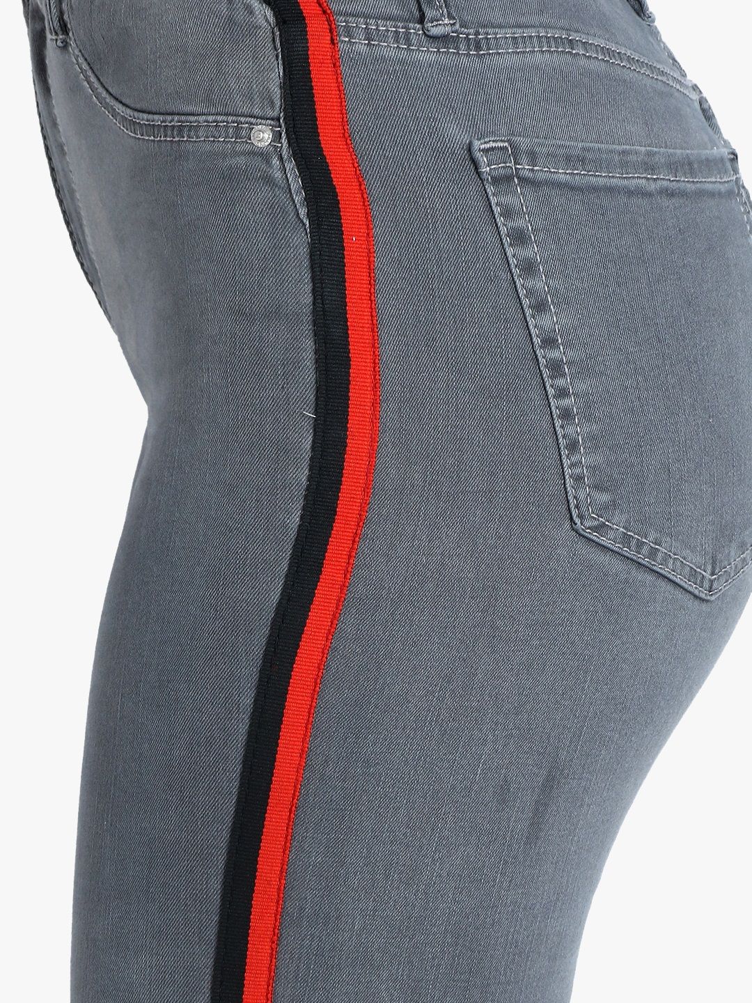 Kotty Women Grey Skinny Fit High-Rise Clean Look Jeans