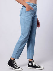 Kotty Women Jean Straight Fit High-Rise Light Fade Jeans
