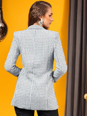 Kotty Checked Double-Breasted Overcoat