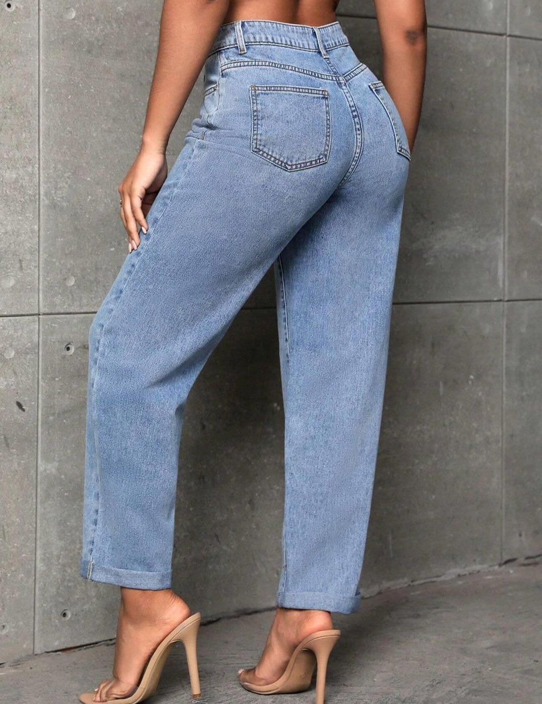 Kotty Women Jean High-Rise Heavy Fade Stretchable Cotton Jeans