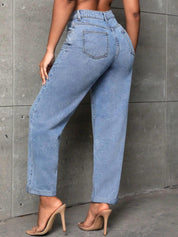 Kotty Women Jean High-Rise Heavy Fade Stretchable Cotton Jeans