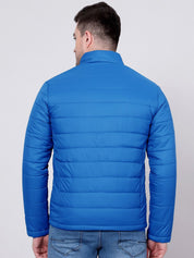 Kotty Blue Stand Collar Padded Jacket