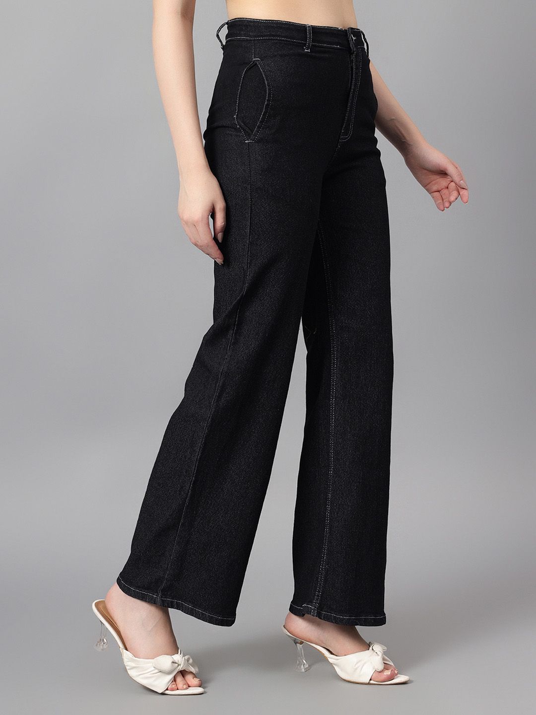 Kotty Women Straight Fit High-Rise Stretchable Jeans